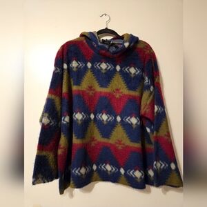 Vintage 90s Duckies Aztec Hoodie Sweater Over Sized (wide) Crewneck One Size